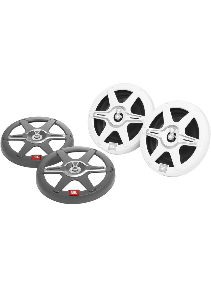 JBL Marine Club 62 6.5 Inch Marine Coaxial Speakers – Waterproof High Performance Boat Audio System - Image 1