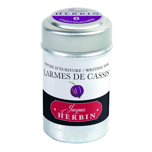 Jacques Herbin Herbin Ink Cartridge (Larmes de Cassis - Pack of 6) 20178T - Image 1