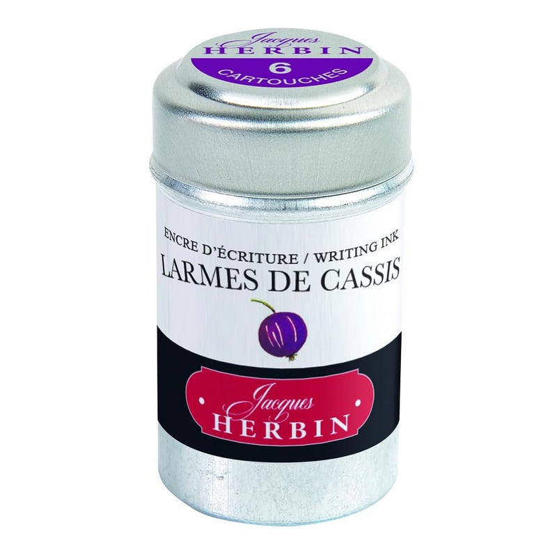 Jacques Herbin Herbin Ink Cartridge (Larmes de Cassis - Pack of 6) 20178T - Image 2