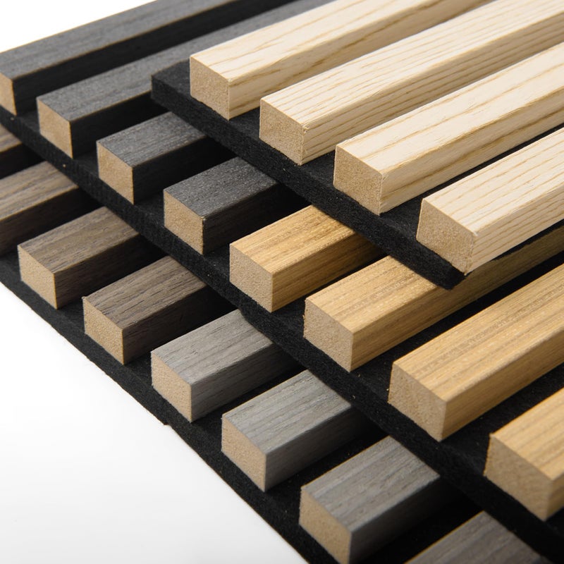 Art3d 5-Pack Sample Acoustic Wood Panels for Wall, Soundproof Wood Slat Panel for Wall and Ceiling - 5 Colors, 6" x 4.7" - Image 5