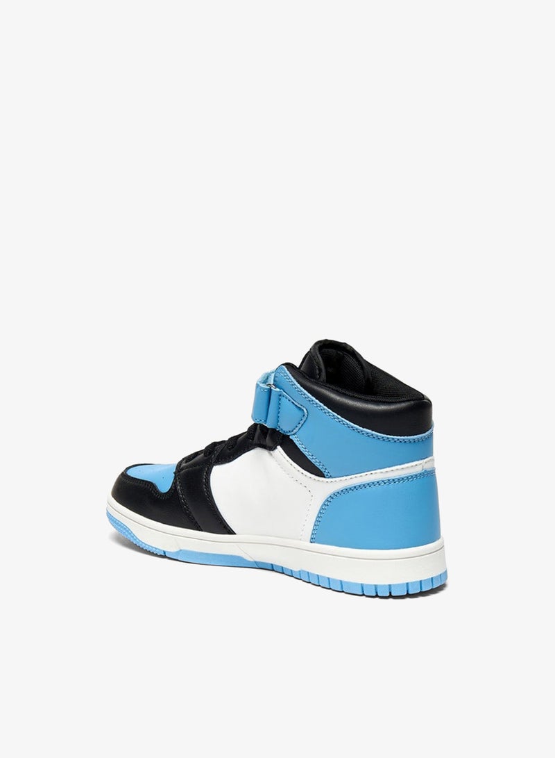 Oaklan by Shoexpress Boys Panelled High-Top Sports Shoes With Hook And Loop Closure - Image 3