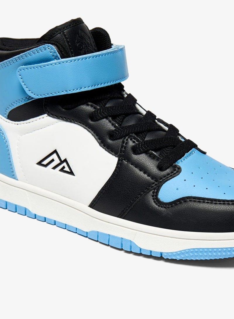 Oaklan by Shoexpress Boys Panelled High-Top Sports Shoes With Hook And Loop Closure - Image 5