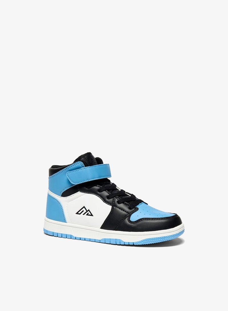 Oaklan by Shoexpress Boys Panelled High-Top Sports Shoes With Hook And Loop Closure - Image 2
