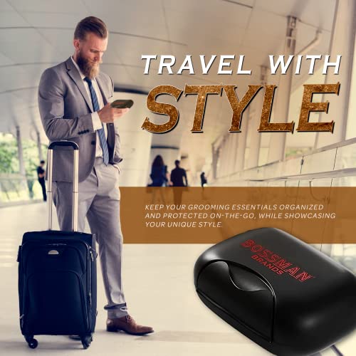 Bossman Travel Soap Container (Black) – Holder & Saver Case for Bar Soap for Men and Travel Toiletries - Image 4