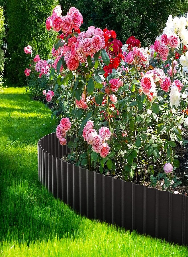 LAVEVE Corrugated Metal Garden Border, 8" x 20' Landscape Edging for Lawn, Flower Bed, Gardens Fence, Paver Edges (Black) - Image 5