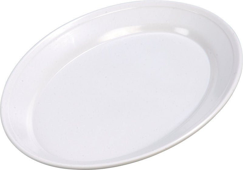Carlisle Foodservice Products Carlisle FoodService Products Plastic Oval Platter Oval Tray with Rim for Home and Restaurant, Plastic, 12 x 8.5 Inches, White, (Pack of 12)  - Image 1