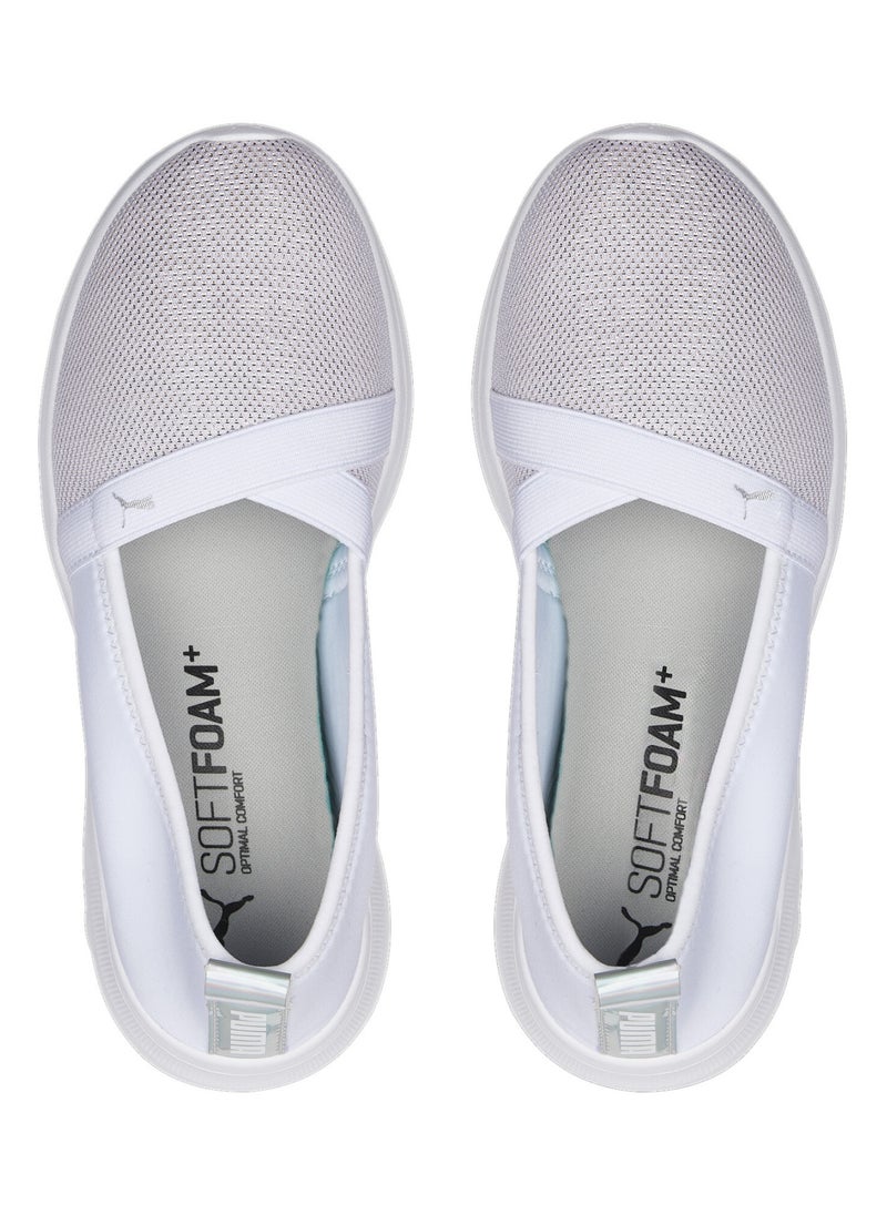 PUMA - Adelina Shine Womens White Slip-On Shoes - Image 1
