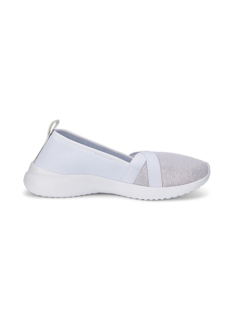 PUMA - Adelina Shine Womens White Slip-On Shoes - Image 1