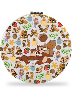 SEIRAA SEIRAA Chip Dale Pocket Mirror Chip Squirrel Gifts Dale Chipmunk Gifts Chipmunk Makeup Mirror (2Squirrel) 
