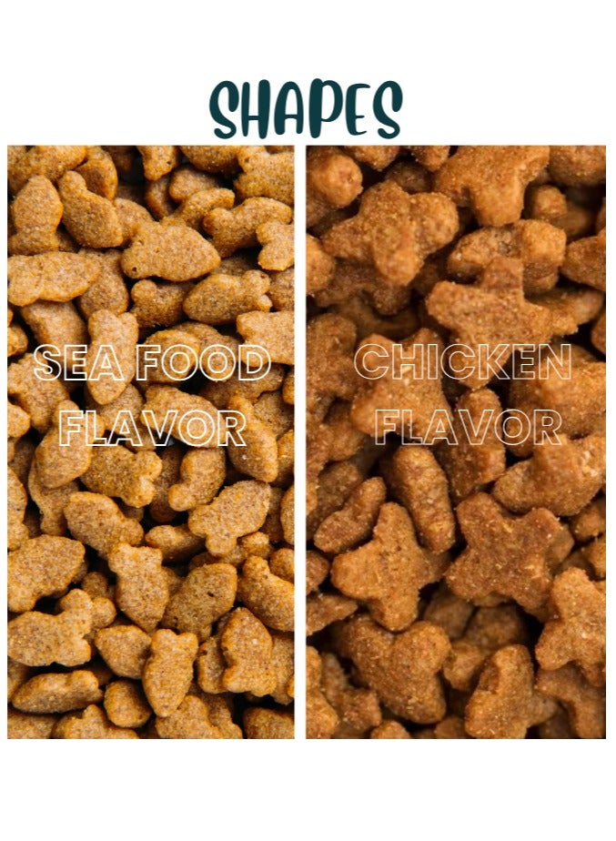 PAWSOME Dry Cat Food - 5 kg Seafood Flavor, Natural Fiber, Taurine and Crunchy Texture - Image 5