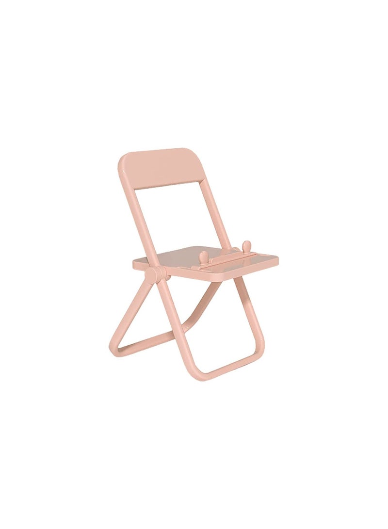 Spaceshoop Chair Adjustable Phone Holder Stand Foldable Mobile Phone Stand Desk Holder Universal Lazy Bracket Compatible with Any device Pink  - Image 1
