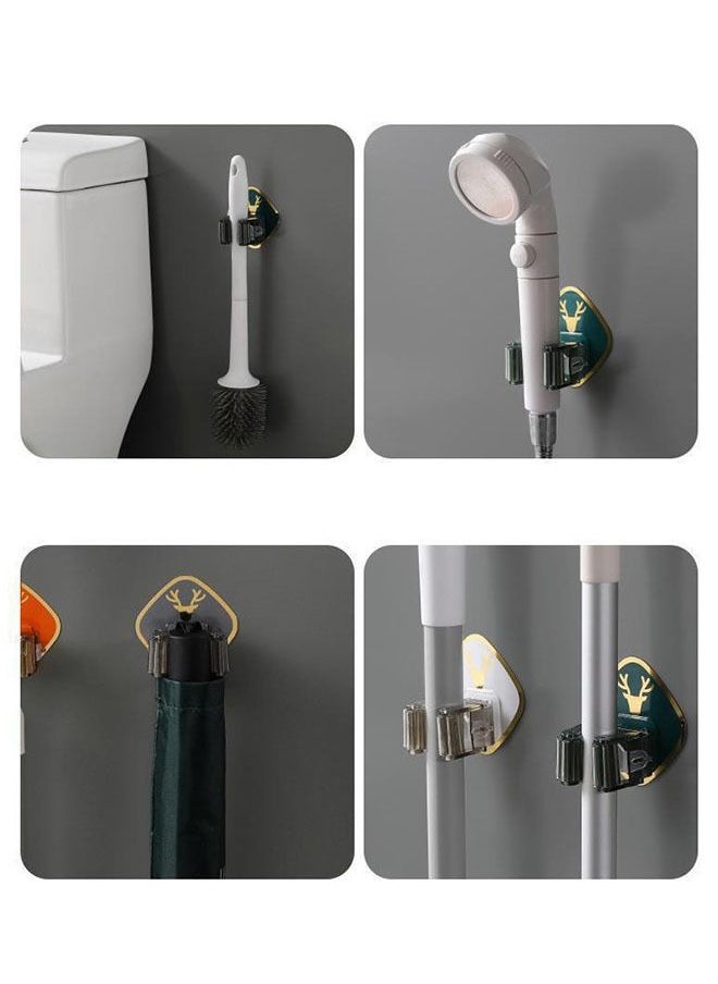 ZCM-HAPPY 8Pcs Wall Mounted Mop and Broom Organizer  - Image 5