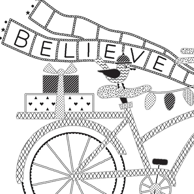 Dimensions Holiday Bicycle Embroidery Kit, 6" D, Multicolor 5 - Image 5