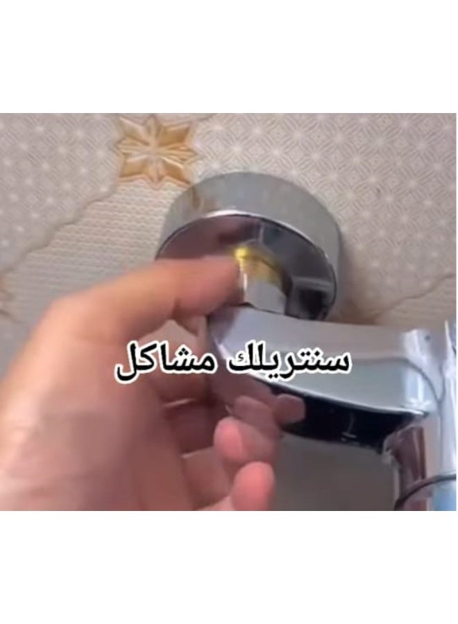 شمس سنترلك لتركيب الخلاط من النحاس  مزود بمسمارين تغيير الزوايا بدون تسريب  ( قطعة واحدة ) - Image 3