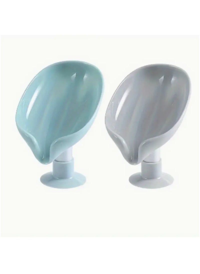 Leaf Shape Soap Holder 2Pcs