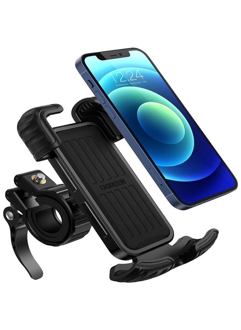 UGREEN ECO - Bike Phone Holder, Bicycle Motorcycle Phone Stand Stainless Mount 360 Rotation-Black - Image 1