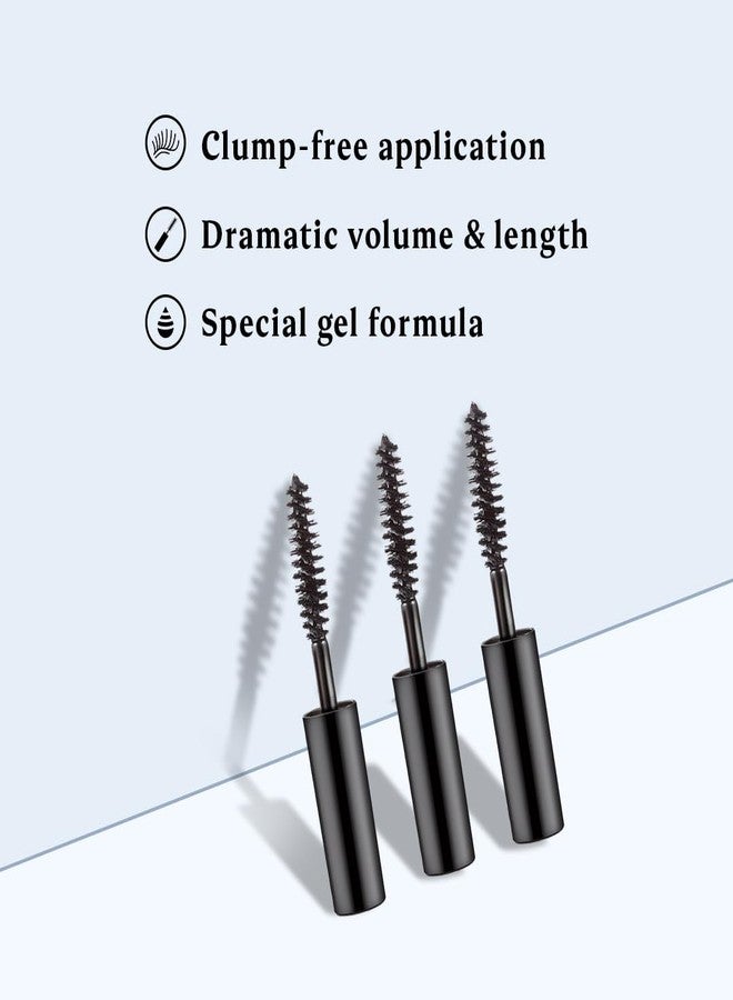 دازلير ماسكارا دازلر، 4.1 غرام - (عبوة من 3)، خفيفة الوزن، اقتصادية، مقاومة للماء، لا تتلطخ، بحجم الجيب، غنية بمرطبات لطيفة على الرموش، نباتية ولم تُختبر على الحيوانات - Image 3