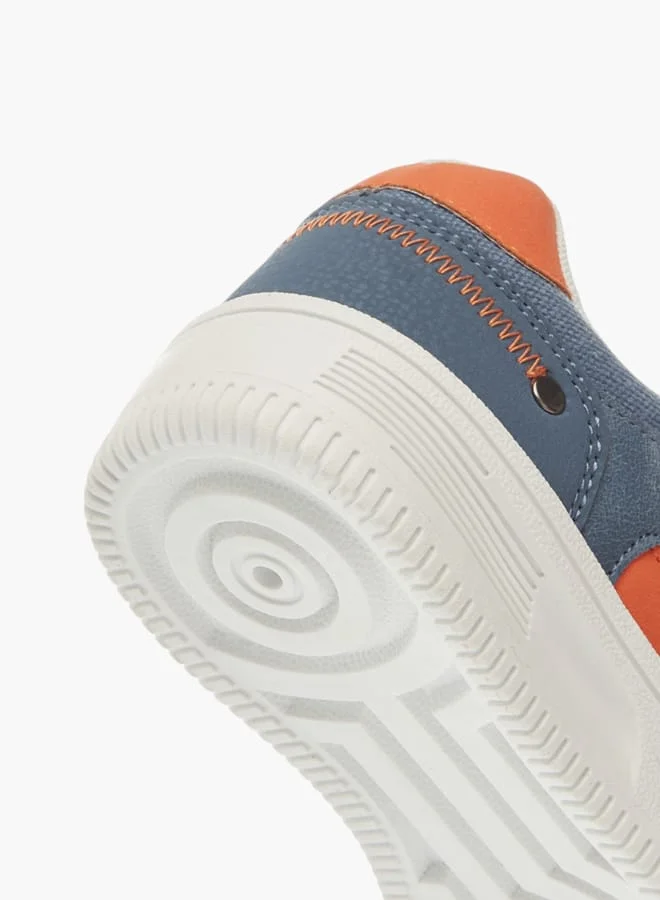 LBL by Shoexpress Boys Textured Sneakers With Hook And Loop Closure