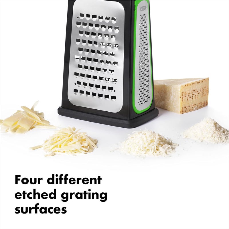OXO OXO Good Grips Etched Box Grater with Removable Zester 45L x 34W x 12H Steel  - Image 5