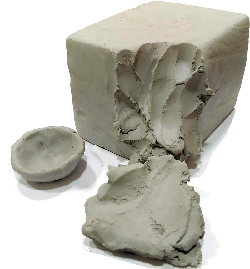 TUSAN 2KG Clay for Art and Craft - Terracotta Clay for Modelling & Sculpting Projects - Air Dry Clay for Children & Professional Artists, Ready to Use Natural Eco Friendly Filtered Molding Clay 