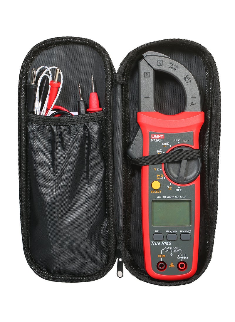 UNI-T - UNI-T UT202+ 4000 Counts Digital Clamp Meter True RMS Multimeter Clamp Ammeter Voltage Meter NCV Test Universal Meter Tester AC Current Clamp Tester - Image 1