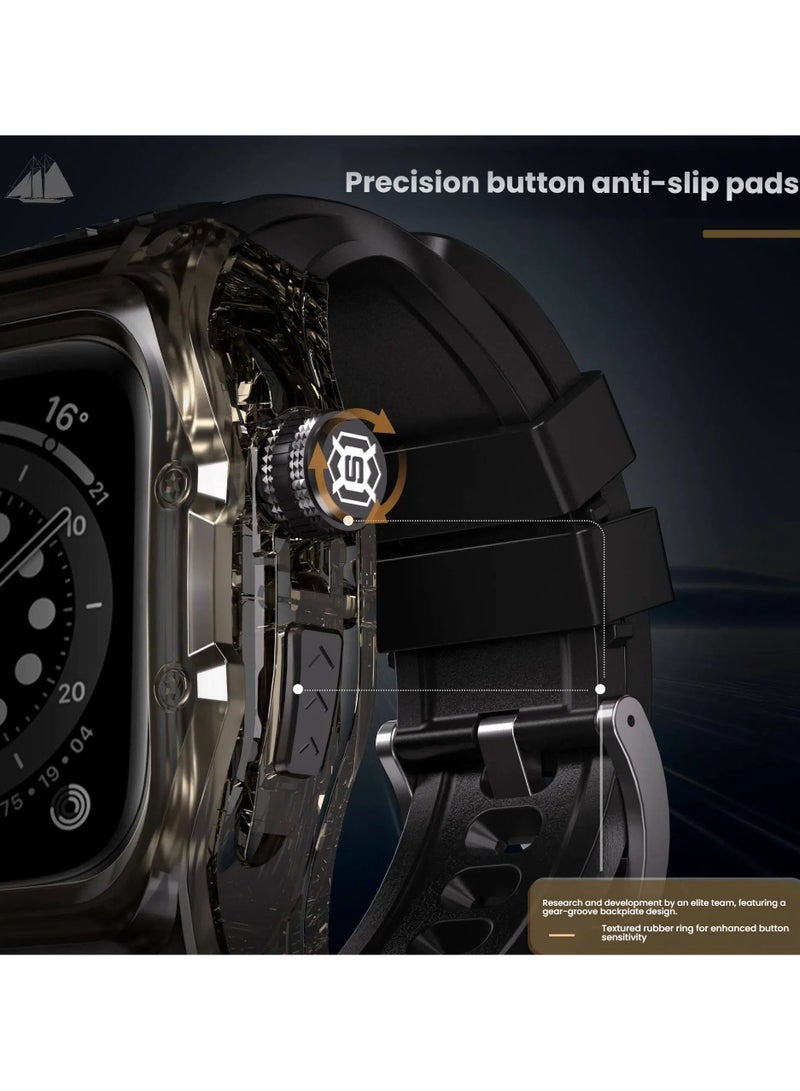 عام غطاء ساعة مقاوم للماء لساعة Apple Watch S10 بحجم 46 مم، غطاء واقي محكم الغلق كامل الجسم مضاد للصدمات ومقاوم للغبار، مناسب للسباحة والأنشطة الرياضية الخارجية. - Image 2