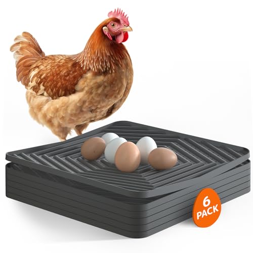 Pawtners Chicken Nesting Pads for Coop Bedding, Washable Nesting Box Liners for Chicken Laying Boxes, 12"x 12", 6 Pack - Image 1