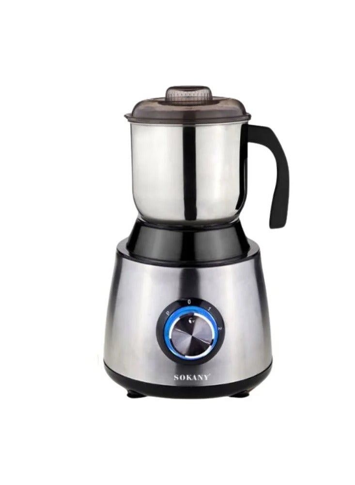 Sokany Stainless Steel Large Grinder 500W SK-156, Electric Grinder with 2 Gears for Coffee, Spices, Seeds and Hazelnuts - Image 3