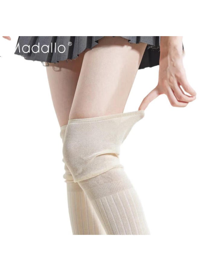 Madallo 2 Pairs Of Over-The-Knee Long Socks For Women, Leg Slimming Knee-High Pile Socks For Autumn And Winter - Image 3
