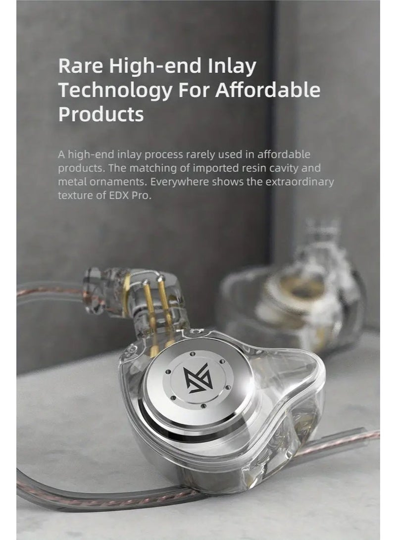 KZ EDX Pro Metal Wired Earphones Bass Earbuds In Ear Monitor Headphones With MIC Sport Music DJ Noise Cancelling HiFi Headset - Image 5