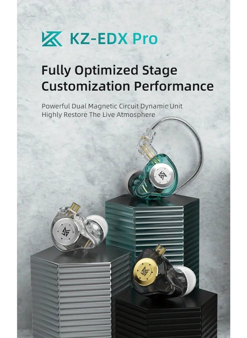 KZ EDX Pro Metal Wired Earphones Bass Earbuds In Ear Monitor Headphones With MIC Sport Music DJ Noise Cancelling HiFi Headset - Image 1