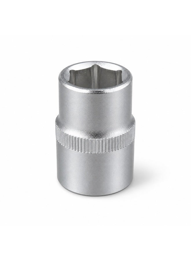 13mm Small 6 Point Metric Socket, 1/2 Inch Square Drive Chrome Vanadium Steel Socket Wrench for Ratchet, Breaker Bar, Automotive Repair and Workshop Use - Image 1