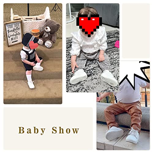 Meckior Infant Baby Boys Girls Classic PU Leather Wedding Loafers Brogue Toddler Oxford Dress Shoes First Steps Walking Flat Lazy Crib Shoe - Image 3