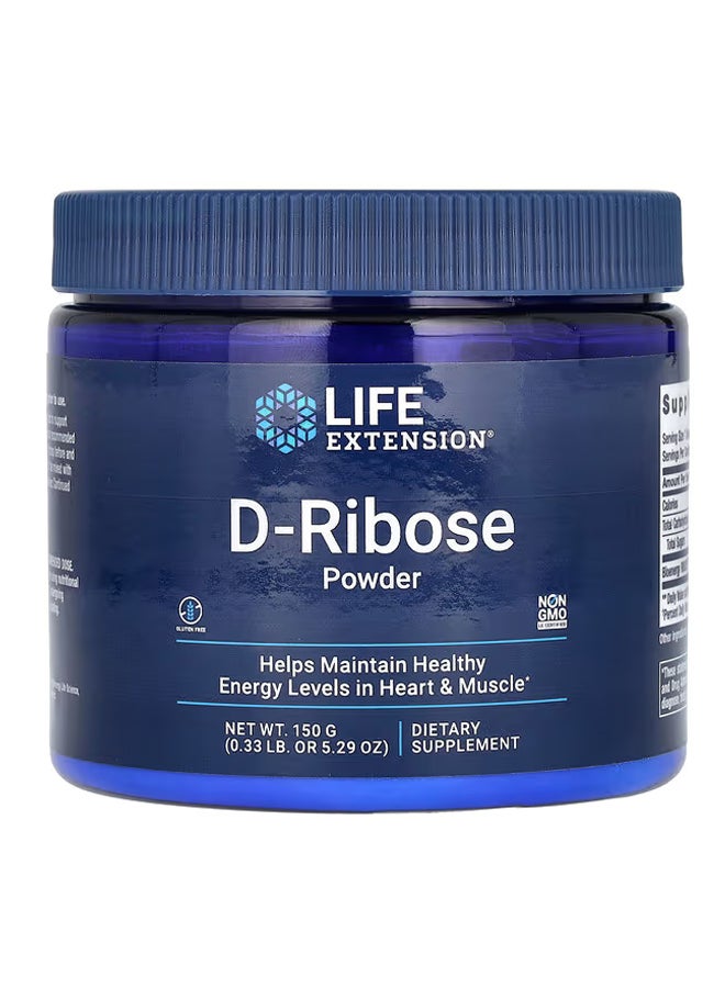 Life Extension D-Ribose Powder 5.29 oz (150 g)