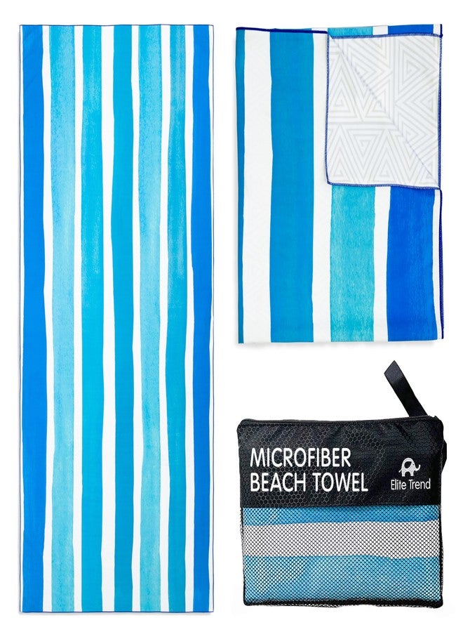 Elite Trend Quick Dry Towel Extra Large 78x35 Inch - Microfiber Beach Towel - Perfect for Beach, Travel, Swimming, Pool, Yoga, Hiking, Camping - Lightweight, Fast Drying, Compact for Adults (Maldives) - Image 1