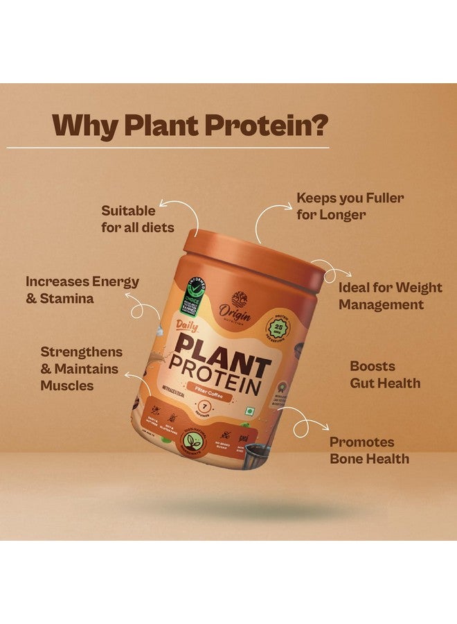 Origin Nutrition 100% Natural Plant Protein Powder,Easy to Digest Filter Coffee Flavour with 25g Plant Based Protein,Gluten Free,Dairy Free,No Added Sugar,Soy Free,Non -GMO, Jain,7 Servings,284g - Image 3