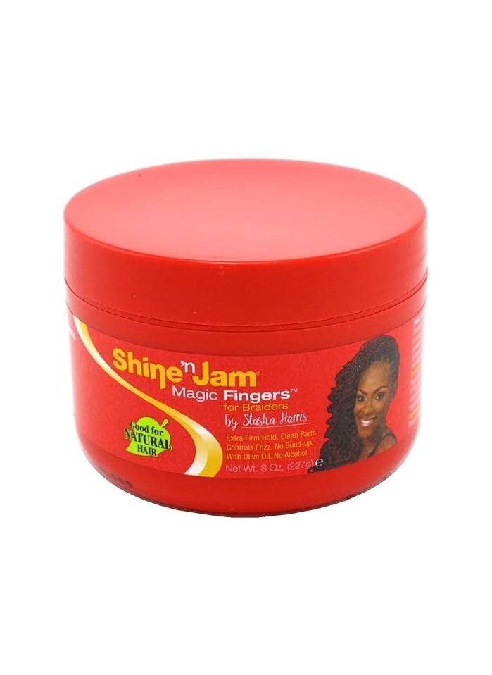 Shine 'n Jam - Shine N Jam Magic Fingers For Braiders Extra Firm Hold 8 Ounce - Image 1