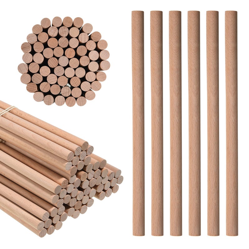 60 Pack Rhythm Sticks for Kids 12 Inch Wood Lummi Sticks Music Percussion Sticks