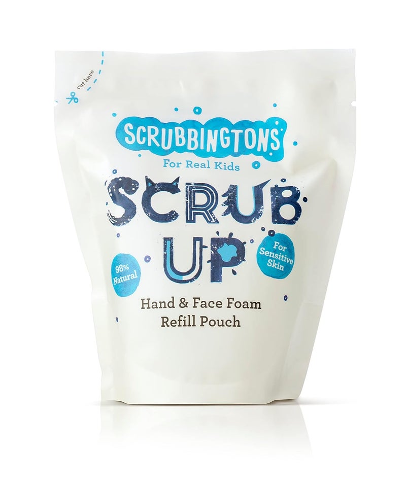 Scrubbington's Scrubbingtons Scrub Up Childrens Foaming Hand  Face Wash Refill Pouch For Sensitive Skin 1 x 200ml