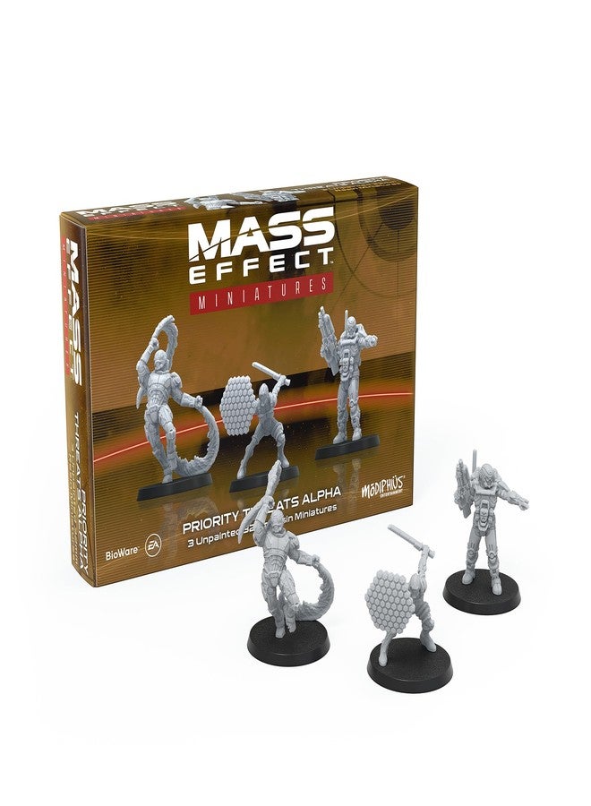 Modiphius Mass Effect Priority Threats Alpha Resin Collectors Miniature Set - Upgrade Your Game with Tabletop Miniatures! Ages 14+, 1-4 Players, 45-90 Min Playtime - Image 1