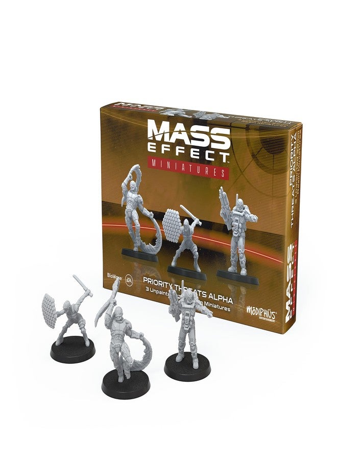 Modiphius Mass Effect Priority Threats Alpha Resin Collectors Miniature Set - Upgrade Your Game with Tabletop Miniatures! Ages 14+, 1-4 Players, 45-90 Min Playtime - Image 2