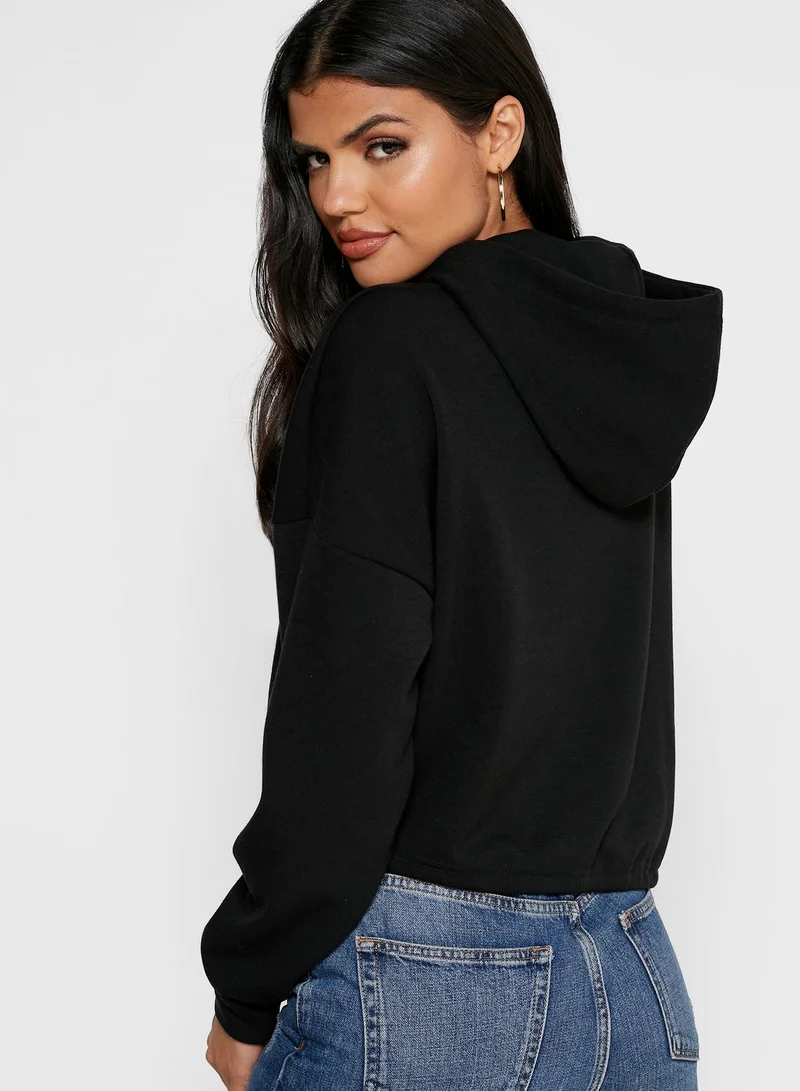 ONLY Drawstring Hem Hoodie