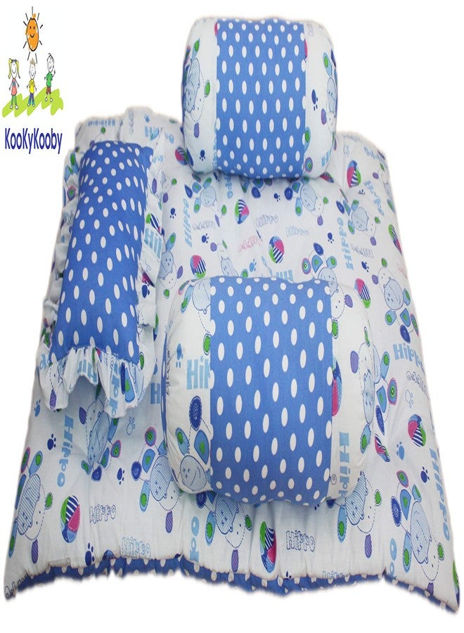 KooKyKooby 4pc Bedding Set Blue 0-3 Months - Image 2