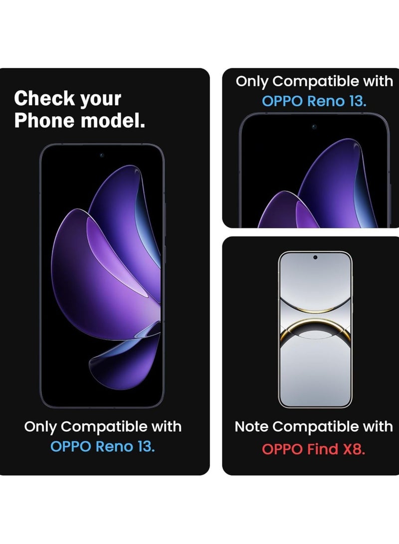 Screen Protector for OPPO Reno 13 5G Tempered Glass Screen Protector 9H Hardness Anti Fingerprint Scratch Resistance for OPPO Reno 13 5G - Image 2