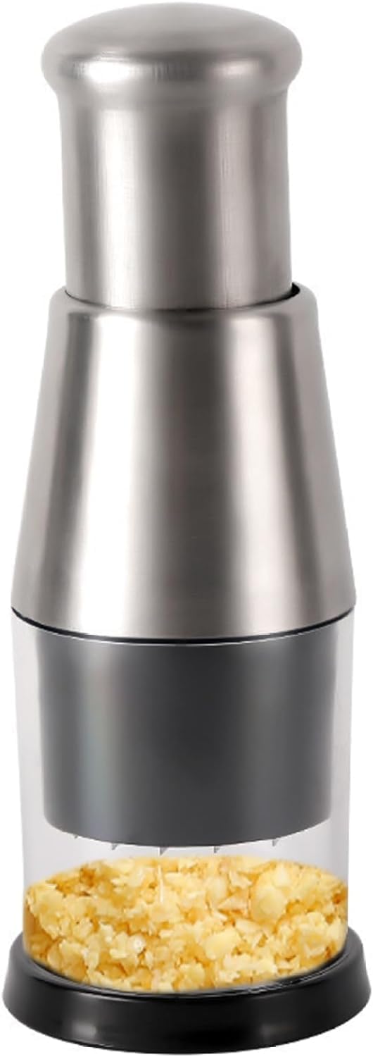 Suicune Manual Food Chopper Onion Chopper Hand for Vegetables Stainless Steel Onion Press Chopper Hand Vegetable Chopper for Veggies Onions Garlic Nuts Salads - Image 1