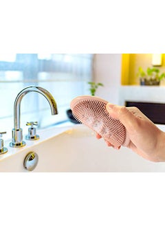 NILKANTH NIL KANTH 2 Pack Bathroom Soap Dishes Silicone Bar Soap Holder for Shower with Drain Easy to Clean Durable Extends Soap Life Soap Saver for Bathroom Counter Shower Pink Blue  - Image 5