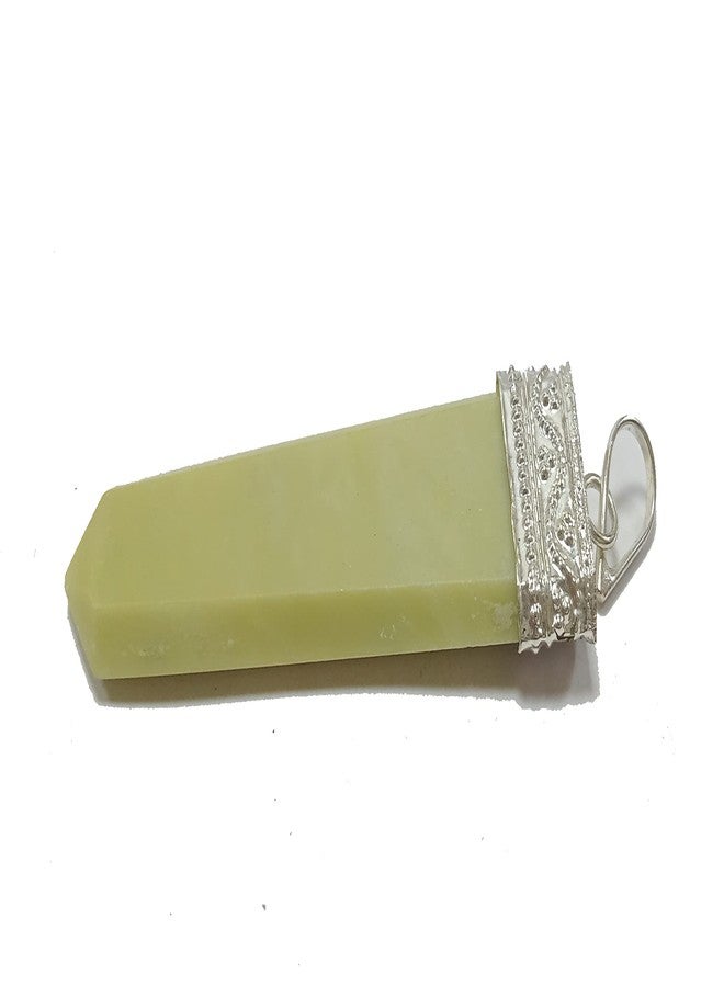 CA AGATE serpentine Flat Point Pendant Necklace Healing Crystal Gemstone Jewelry - Image 1