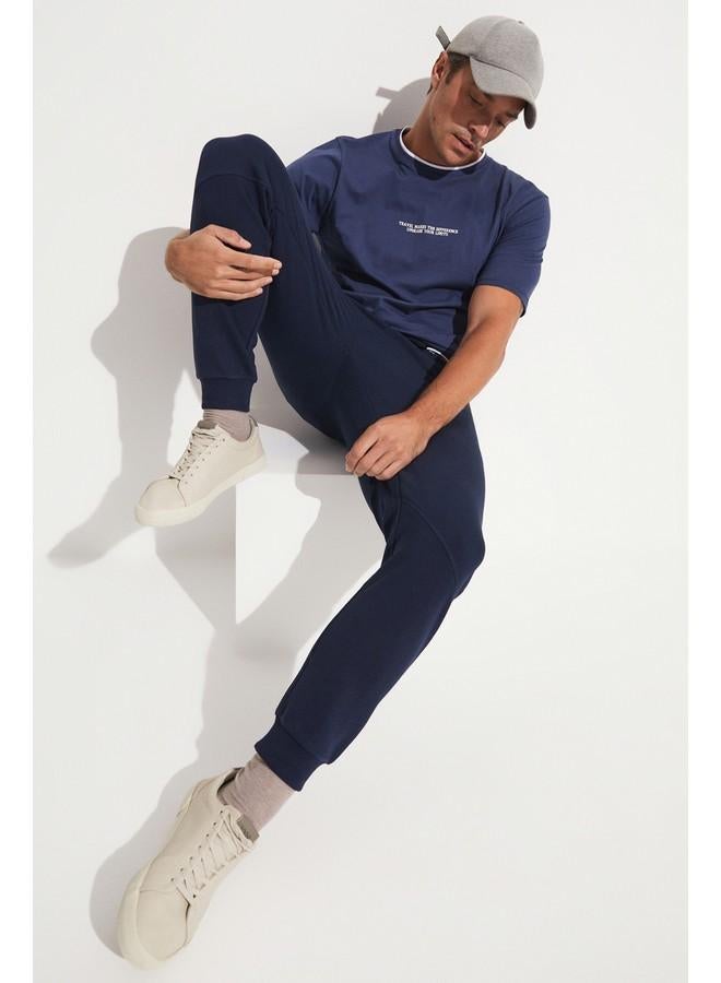 JUNE Men Regular Fit Sweatpant Navy - Image 3