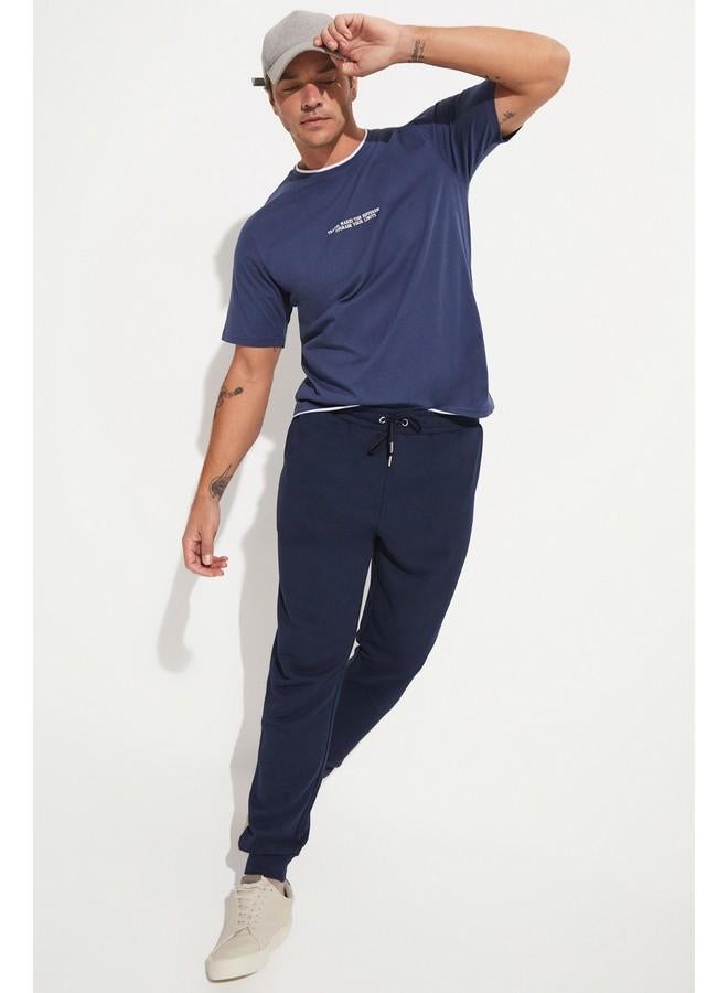 JUNE Men Regular Fit Sweatpant Navy - Image 1