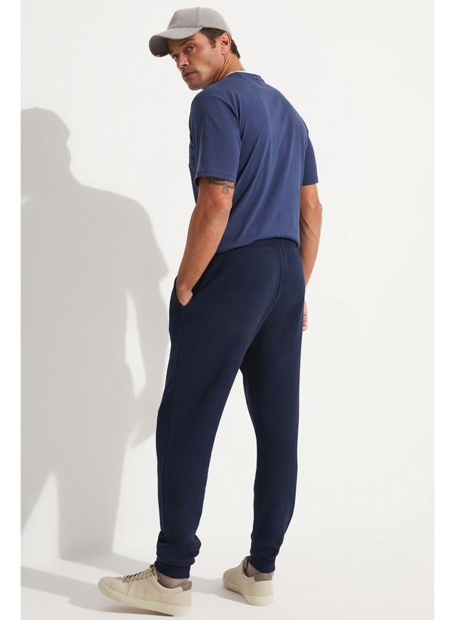 JUNE Men Regular Fit Sweatpant Navy - Image 4